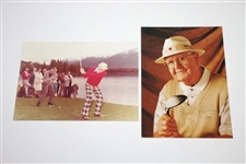 Ken Venturi's Personal Six Photos with Byron Nelson & others - One Signed JSA ALOA