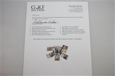 Ken Venturi's Personal Six Photos with Byron Nelson & others - One Signed JSA ALOA