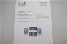 Ken Venturi's Personal 2012(x2) & 2013(x2) Member/All Access Cards for PGA Tour