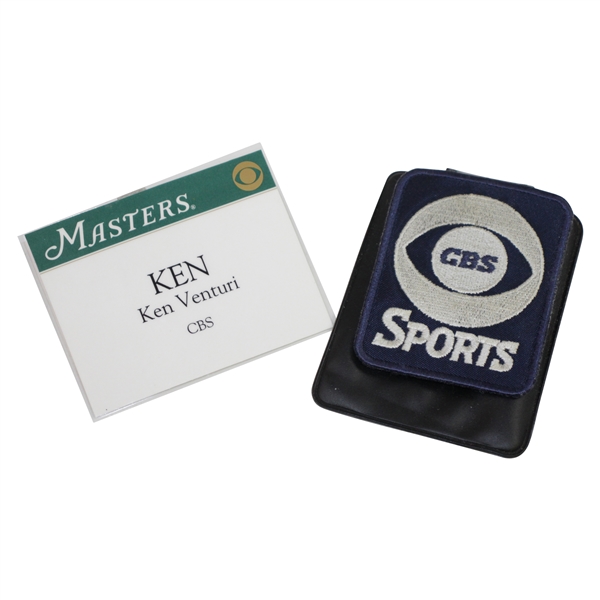 Ken Venturis Personal Masters CBS ID Badge with CBS Shield
