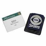 Ken Venturis Personal Masters CBS ID Badge with CBS Shield