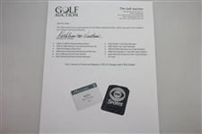 Ken Venturi's Personal Masters CBS ID Badge with CBS Shield