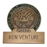 Ken Venturis 2000 US Open at Pebble Beach Contestant/Past Champions Badge