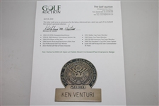 Ken Venturi's 2000 US Open at Pebble Beach Contestant/Past Champions Badge