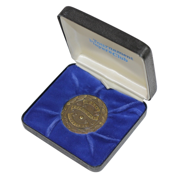 Ken Venturis Personal 1980 TPC Opening Day Dedication Medal - October 24