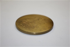 Ken Venturi's Personal 1998 Thank You for Support of Collegiate Golf Medal - Jerry Pate Old Overton Nat. Intercoll.