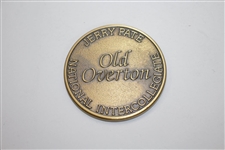 Ken Venturi's Personal 1998 Thank You for Support of Collegiate Golf Medal - Jerry Pate Old Overton Nat. Intercoll.