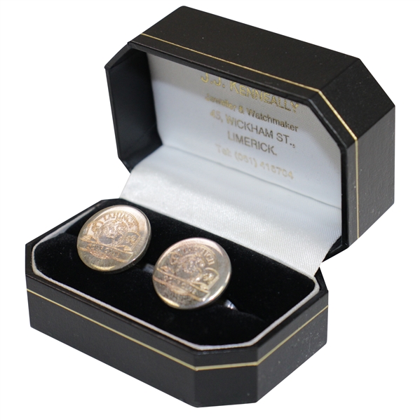 Ken Venturis Personal Set of Lahinch Golf Club Cufflinks in Original Box