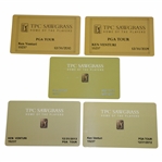Ken Venturis Personal 2009-2013 TPC Sawgrass PGA Tour Member Cards