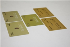 Ken Venturi's Personal 2009-2013 TPC Sawgrass PGA Tour Member Cards