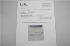 Ken Venturi's Personal Congressional Country Club Membership Card #64