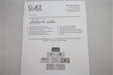 Ken Venturi's Personal Membership Cards to California GC, Mission Hills, Bel-Air, Springs, Thunderbird, & Morningside