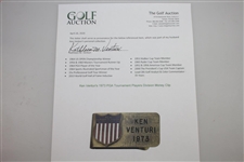 Ken Venturi's 1973 PGA Tournament Players Division Money Clip