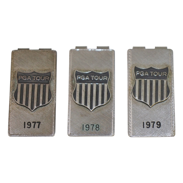 Ken Venturis 1977, 1978, & 1979 PGA Tour Players Money Clips