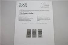 Ken Venturi's 1977, 1978, & 1979 PGA Tour Players Money Clips