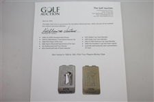 Ken Venturi's 1990 & 1991 PGA Tour Players Money Clips