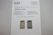 Ken Venturi's 1996 & 1997 PGA Tour Players Money Clips