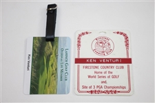 Ken Venturi's Firestone, Lahinch, SCGA, Pebble Beach Resorts, & North Cal. Section Bag Tags