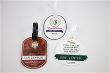 Ken Venturi's Firestone, Lahinch, SCGA, Pebble Beach Resorts, & North Cal. Section Bag Tags