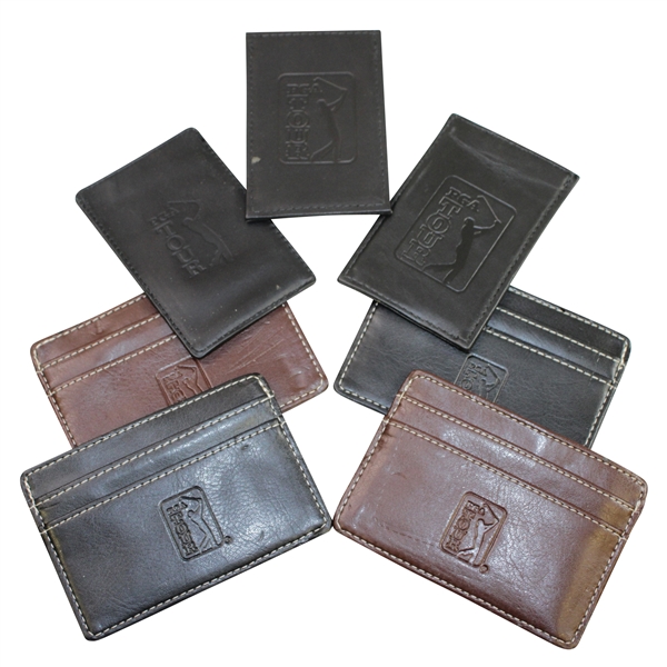 Ken Venturis Personal Seven (7) PGA Tour Wallets/Credential Holders - Alicia Klein