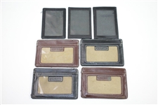 Ken Venturi's Personal Seven (7) PGA Tour Wallets/Credential Holders - Alicia Klein
