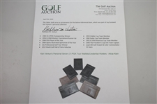 Ken Venturi's Personal Seven (7) PGA Tour Wallets/Credential Holders - Alicia Klein