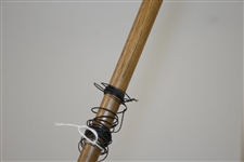 No Name Left-Handed Wood Mashie with Smooth Face, Brass Sole Plate, & Lead Weight