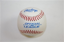 Greg Maddux, Tom Glavine, & John Smoltz Triple-Signed Baseball JSA ALOA