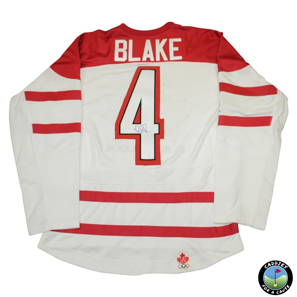 Rob Blake Signed NHL Team Canada Olympic Hockey Jersey JSA ALOA