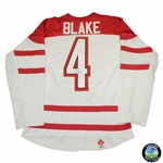 Rob Blake Signed NHL Team Canada Olympic Hockey Jersey JSA ALOA