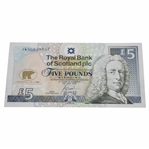 Jack Nicklaus Signed RBS 5lb Note with Sleeve JSA ALOA