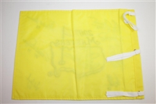 Masters Champs Signed 2007 Masters Flag with Dates Inscriptions JSA ALOA