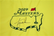 Tiger Woods Signed 2019 Masters Embroidered Flag JSA ALOA