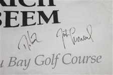 Tiger Woods Signed Rich Beem's Grand Slam of Golf Caddy Bib with Leonard, Love III, & Beem JSA ALOA