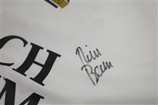 Tiger Woods Signed Rich Beem's Grand Slam of Golf Caddy Bib with Leonard, Love III, & Beem JSA ALOA