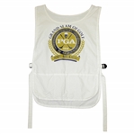 Tiger Woods Signed Rich Beem's Grand Slam of Golf Caddy Bib with Leonard, Love III, & Beem JSA ALOA