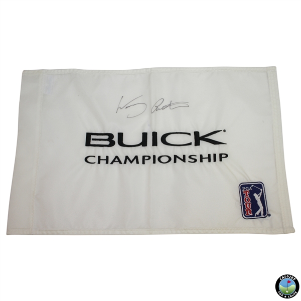 Woody Austin Signed Buick Championship Embroidered Flag JSA ALOA
