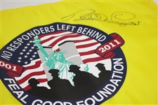 Bernhard Langer Signed Course Flown 'No Responders Left Behind' Flag JSA ALOA 