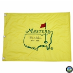 Tom Watson Signed Masters Undated Flag with Years Won Inscription JSA ALOA