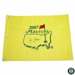 Zach Johnson Signed 2007 Masters Embroidered Flag JSA ALOA