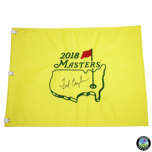 Fred Couples Signed 2018 Masters Embroidered Flag - Full Sig! JSA ALOA