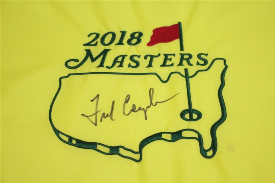 Fred Couples Signed 2018 Masters Embroidered Flag - Full Sig! JSA ALOA