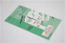 Jack Nicklaus Signed 1986 Masters Tournament Spectator Guide JSA ALOA