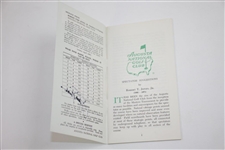 Jack Nicklaus Signed 1986 Masters Tournament Spectator Guide JSA ALOA