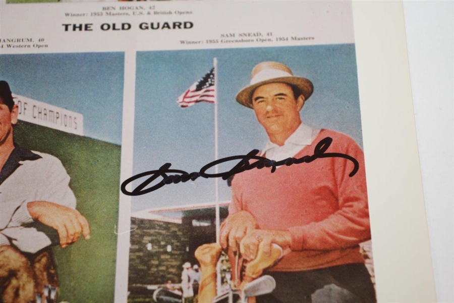 Ben Hogan & Sam Snead Signed 'The Old Guard' Page JSA ALOA