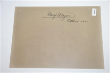 Arnold Palmer & Gary Player Signed 1971 Wire Photo JSA ALOA