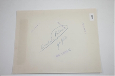 Arnold Palmer Signed 1975 Wire Photo - Hitting Under Tree JSA ALOA