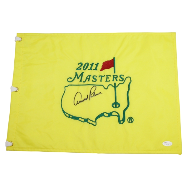 Arnold Palmer Signed 2011 Masters Embroidered Flag JSA #Z91251