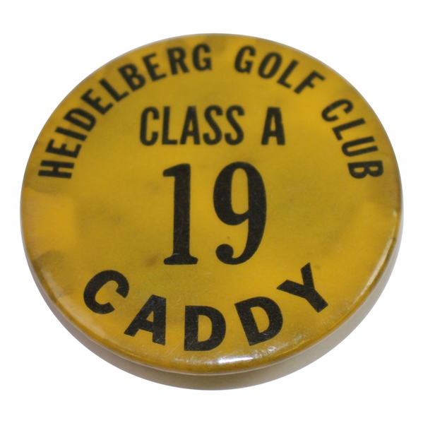 Vintage Heidelberg Golf Club Class A Caddy Badge #19