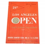 1950 Los Angeles Open at Riviera CC Program - Sam Snead Beat Ben Hogan in Playoff